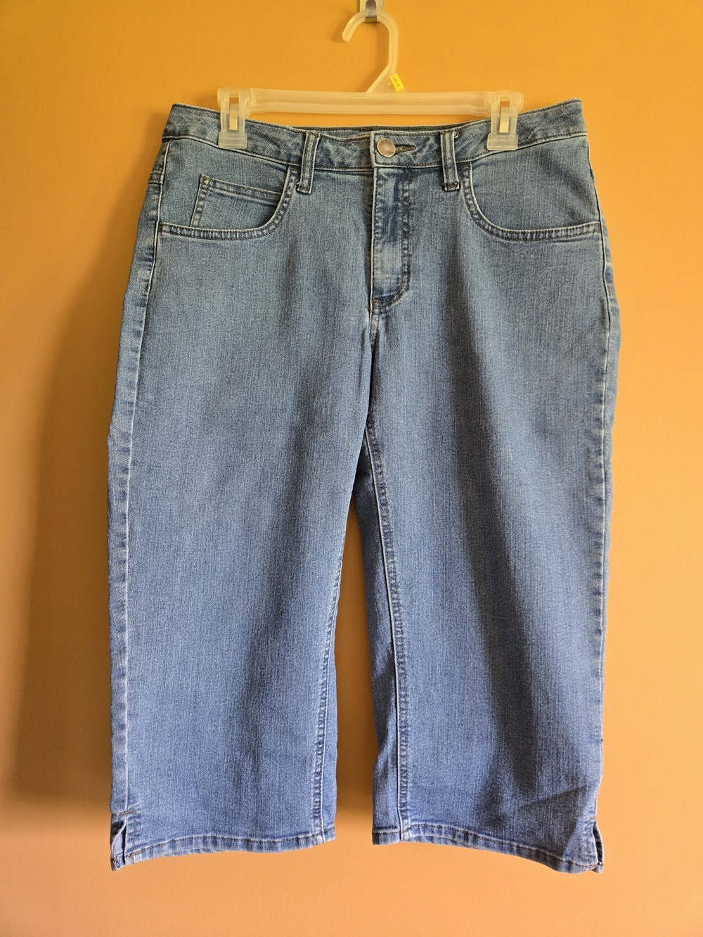Riders By Lee Light Blue Denim Capri Jeans, 10M